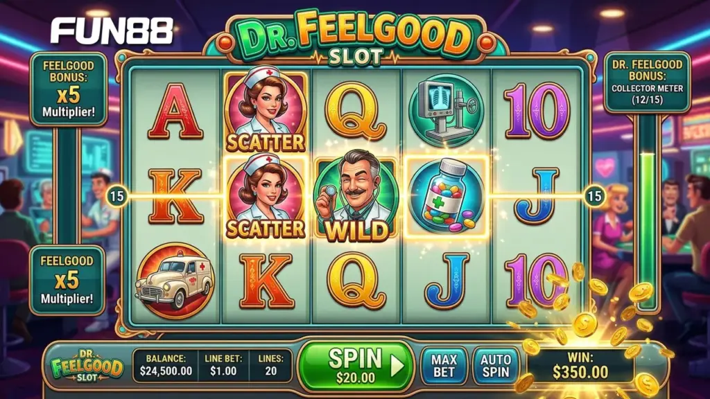cách chơi Dr Feelgood Slot